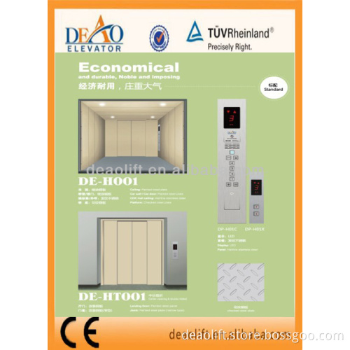 Machine Roomless Freight Elevator with Opposite Entrance